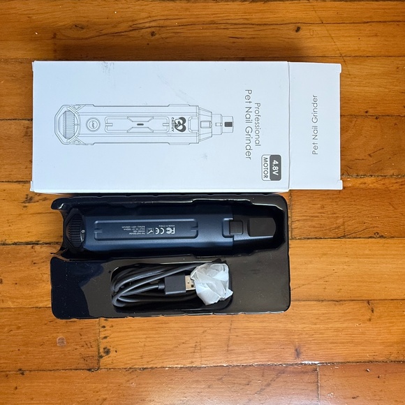 Casfuy 6 Speed Professional Pet Nail Grinder Blue Open Box Rechargeable Electric - Picture 3 of 4